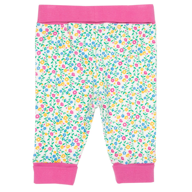 Baby in wildflower joggers