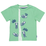 Boy in little sloth t-shirt