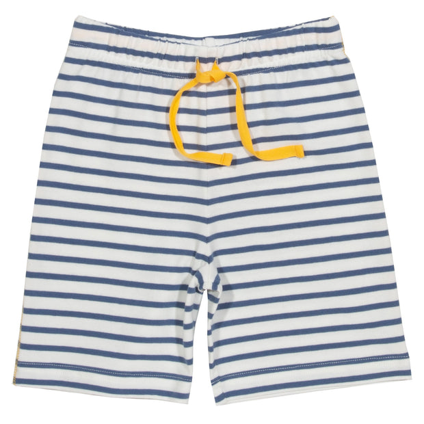 Boy in mini corfe shorts