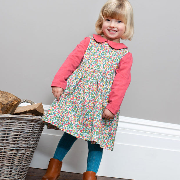Girl in country dress set